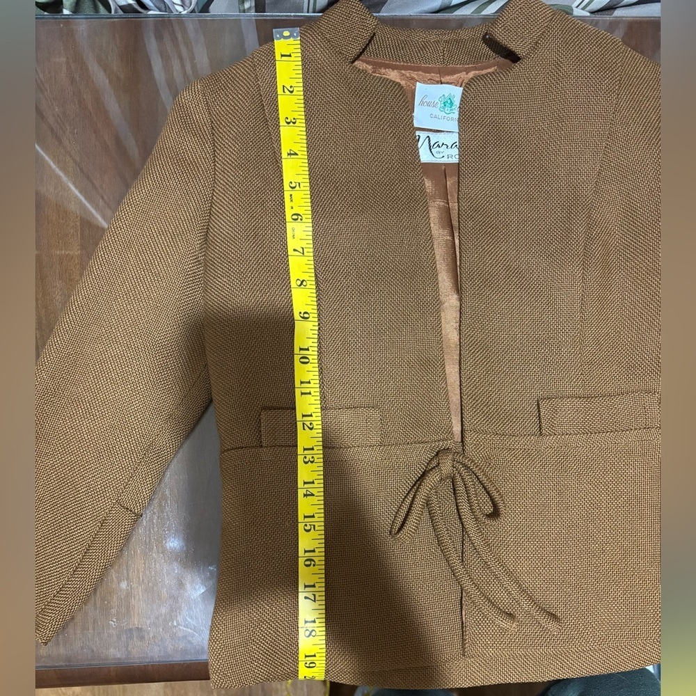 Vintage 1960s House of Nine x Mara by Romay Camel Blazer – XS/Small - Picture 11 of 12
